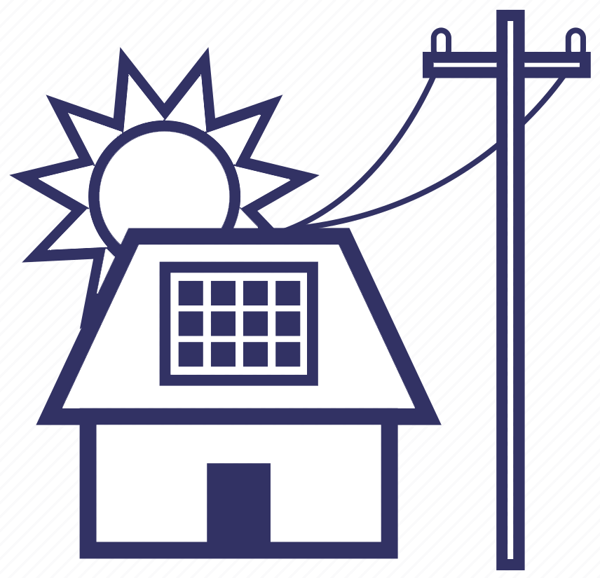 Rooftop solar ongrid_blue
